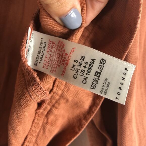 TOPSHOP Avril Shacket Crop Jacket Blush 4-6 NWT - Picture 8 of 9